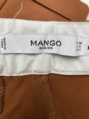 MANGO/マンゴ/スラックス/パンツ/ブラウン/38