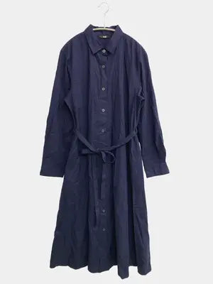 UNIQLO/ユニクロ/シャツワンピース/ワンピース/ドレス/ネイビー/L