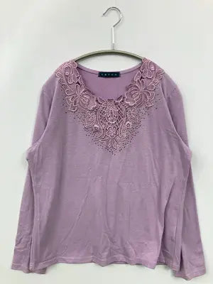 SEIRA/Tシャツ/カットソー/トップス/パープル/M-L