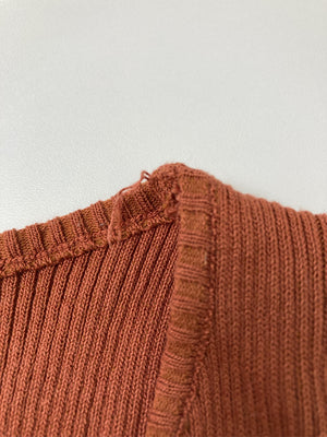 タンクトップ/トップス/ブラウン/F