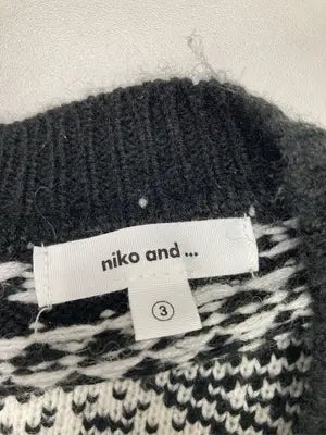 niko and .../ニコアンド/ニット/セーター/トップス/ブラック/3