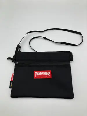 THRASHER/スラッシャー/ショルダーバッグ/バッグ/ブラック