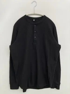 UNIQLO/ユニクロ/Tシャツ/カットソー/トップス/ブラック/L