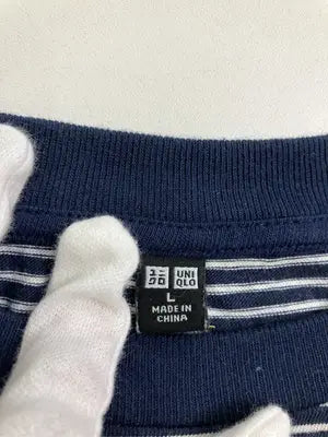 UNIQLO/ユニクロ/Tシャツ/カットソー/トップス/ネイビー/L