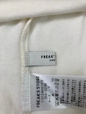 FREAK'S STORE/フリークスストア/Tシャツ/カットソー/トップス/ホワイト/F