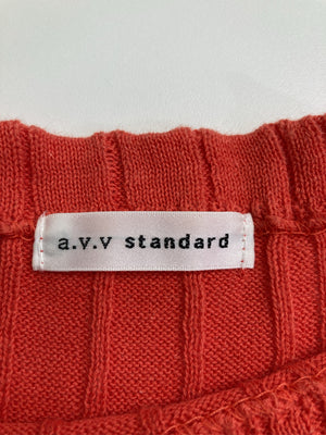 a.v.v/アーヴェヴェ/ノースリーブ/トップス/レッド/S