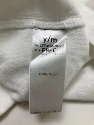 y/m/イム/Tシャツ/カットソー/トップス/ホワイト/FREE