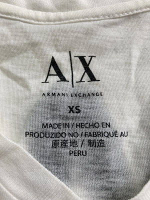 ARMANI EXCHANGE/アルマーニエクスチェンジ/Tシャツ/カットソー/トップス/ホワイト/XS