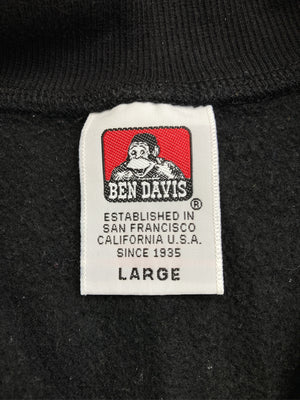 BEN DAVIS/ベンデイビス/ジャージ/トラックジャケット/トップス/ブラック/LARGE