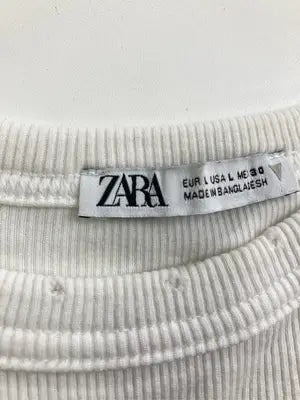 ZARA/ザラ/Tシャツ/カットソー/トップス/ホワイト/L