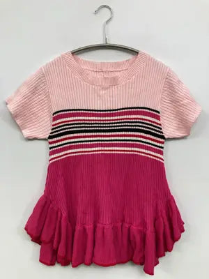 ROSE BUD/ローズバッド/Tシャツ/カットソー/トップス/ピンク/F