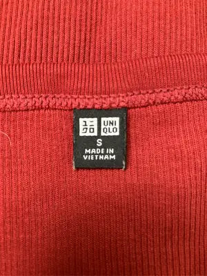 UNIQLO/ユニクロ/Tシャツ/カットソー/トップス/レッド/S