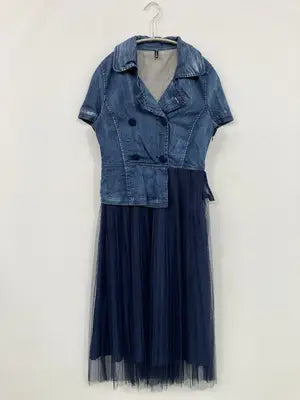 fashion khaki/ワンピース/ワンピース/ドレス/ブルー/40