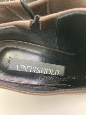 UNTISHOLD/ブーツ/シューズ/ブラウン/36