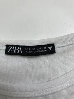 ZARA/ザラ/Tシャツ/カットソー/トップス/ホワイト/L