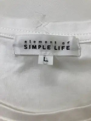 SIMPLE LIFE/シンプルライフ/Tシャツ/カットソー/トップス/ホワイト/L