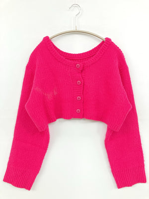 YOUANCE/ユアンス/カーディガン/ボレロ/トップス/ピンク/F