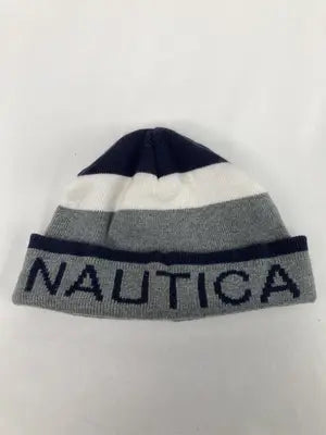 NAUTICA/ノーティカ/ニットキャップ/ビーニー/帽子/グレー