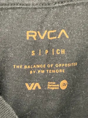 RVCA/ルーカ/Tシャツ/カットソー/トップス/ブラック/S