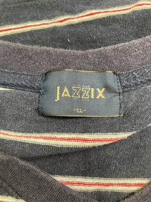 jazzix/Tシャツ/カットソー/トップス/ネイビー/LL