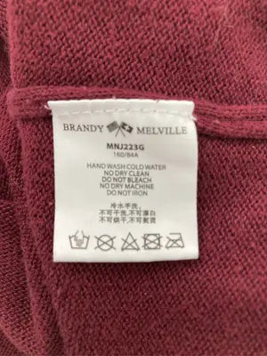 BRANDY MELVILLE/ブランディーメルビル/ニット/セーター/トップス/レッド/160/84A