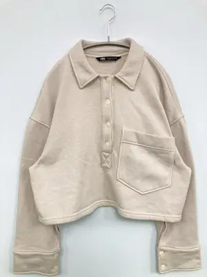 ZARA/ザラ/スウェット/トップス/ベージュ/EUR L/USA L/MEX 30