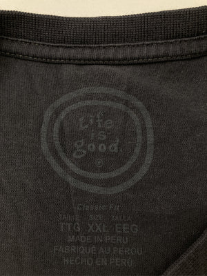 Life is good/Tシャツ/カットソー/トップス/グレー/XXL