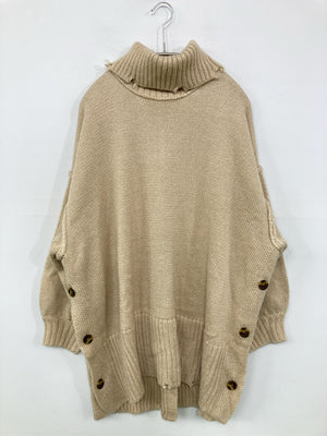 ニット/セーター/トップス/ベージュ/M