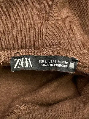 ZARA/ザラ/パーカー/トップス/ブラウン/USA L