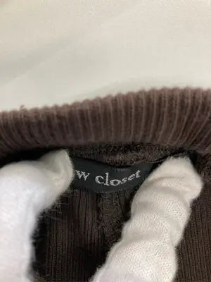 w closet/ダブルクローゼット/その他パンツ/パンツ/ブラウン/F
