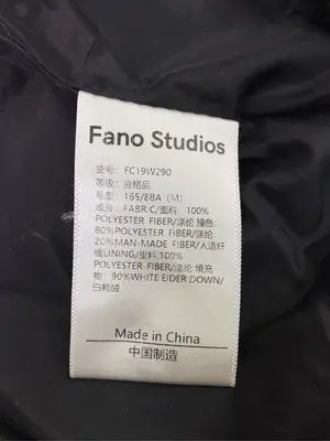 Fano Studios/ダウンジャケット/コート/ジャケット/アウター/ブラック/M