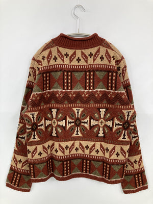 RENOWN/レナウン/ニット/セーター/トップス/オレンジ/M