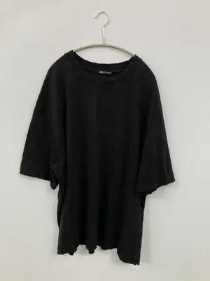 ZARA/ザラ/Tシャツ/カットソー/トップス/ブラック/EUR XL