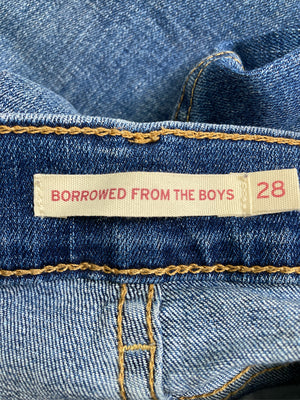 デニムパンツ/パンツ/ブルー/28