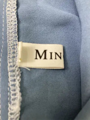 MINGDU/ワンピース/ワンピース/ドレス/ブルー/4XL