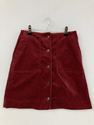 UNIQLO/ユニクロ/ショート/ミニスカート/スカート/レッド/ウエスト58cm　ヒップ85cm
