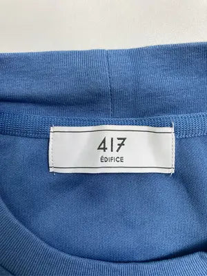 417 EDIFICE/フォーワンセブンエディフィス/Tシャツ/カットソー/トップス/ブルー/M