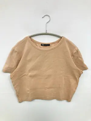 ZARA/ザラ/Tシャツ/カットソー/トップス/ベージュ/EUR L
