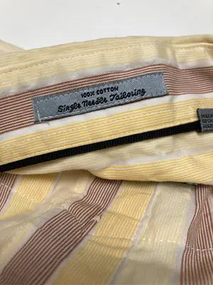 Single needle Tailoring/シャツ/ブラウス/トップス/ベージュ