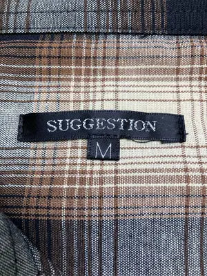 SUGGESTION/サジェスチョン/シャツ/ブラウス/トップス/ブラウン/M
