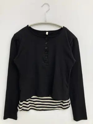 Tシャツ/カットソー/トップス/ブラック