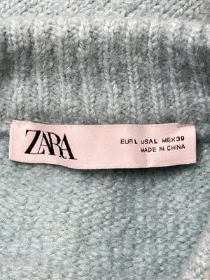 ZARA/ザラ/ニット/セーター/トップス/スカイブルー/L