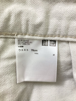 UNIQLO/ユニクロ/その他パンツ/パンツ/ベージュ/ウエスト76cm