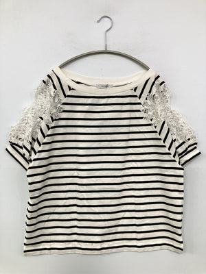 JEANASIS/ジーナシス/Tシャツ/カットソー/トップス/ホワイト/F