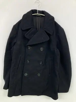 ピーコート/ジャケット/アウター/ブラック/38S