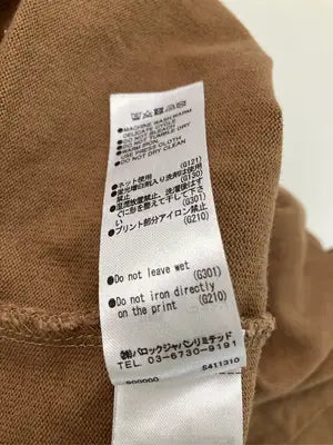 SLY/スライ/Tシャツ/カットソー/トップス/ブラウン/FREE