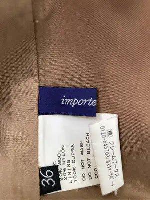 imported fabric/チェスターコート/ジャケット/アウター/ブラウン/36