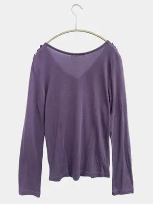 ikka/イッカ/Tシャツ/カットソー/トップス/パープル/L