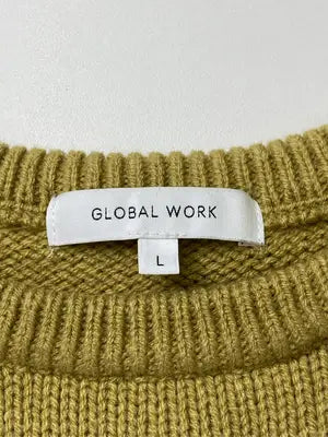 GLOBAL WORK/グローバルワーク/ニット/セーター/トップス/イエロー/L