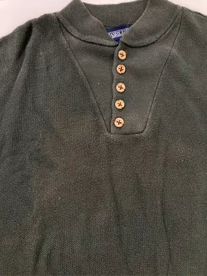 LANDS' END/ランズエンド/ニット/セーター/トップス/ブラック/MEN'S REGULAR L